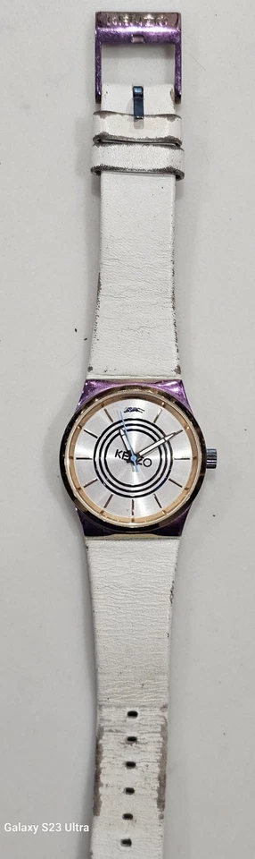 Reloj de cuarzo para mujer Kenzo K0042 - Correa de cuero - Estado de funcionamiento Foto 1 de 4