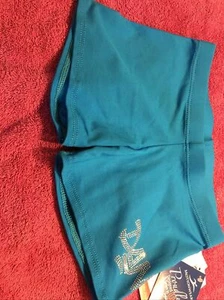 Shorts Dance  Size Adult Small for Girls/Women Turquoise - Picture 1 of 11