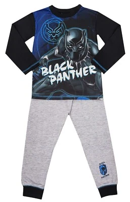 Black Panther Marvel Avengers Boys Pyjamas 4-10 Years