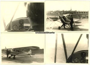4x orig. Zdjęcie Piper L4 samolot "D-EFIL" lotnisko EGELSBACH Frankfurt lata 1960's - Zdjęcie 1 z 1