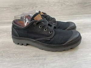 Palladium Pampa 03316087 Men's Sneaker US 8 Black Canvas Hiking Athletic Shoes - Picture 1 of 10