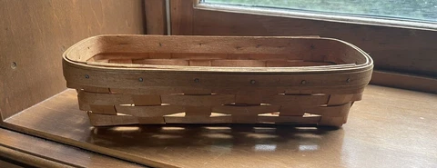 Longaberger Cracker Basket  11-1/2" X 2 1/2" Cover