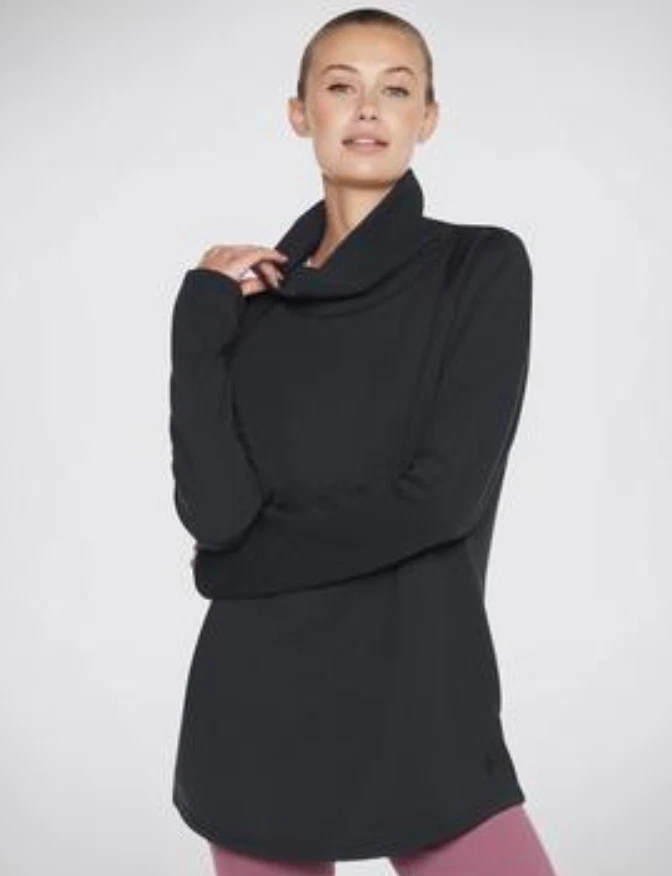 Top túnica negro Skechers SkechCloud para mujer talla S Foto 1 de 1