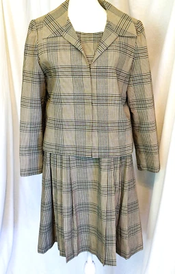 Vestido Lord & Taylor vintage con chaqueta a juego, talla 12. Silencioso lujo Foto 1 de 4