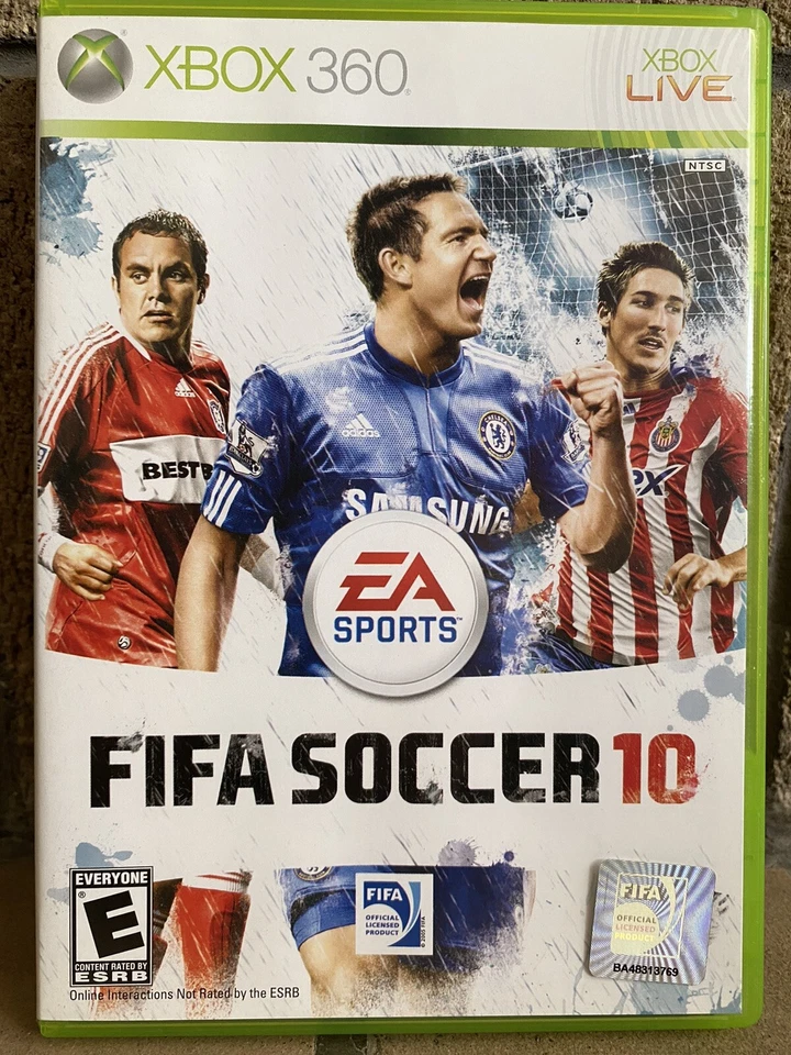 FIFA SOCCER 10 XBOX 360 USADO EA SPORTS VINTAGE 2009 RARO CFC LAMPARD! MAN U! Foto 1 de 1