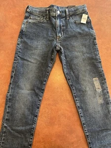 Gap Jeans Boys Denim Stretch Skinny Pants Size 14 Medium Wash Adjustable - Picture 1 of 8