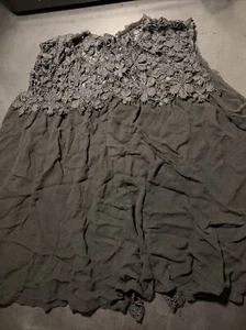 Top de mujer negro sin mangas, corsé trasero con cordones, XL - Imagen 1 de 2