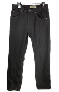 Black Jeans 32 x 30 Wrangler Rugged Wear Relaxed Fit - Picture 1 of 5