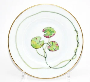 Hermes Nile Bread Plate 16 cm porcelain green Nil lotus - Picture 1 of 8