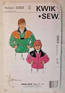 Chaqueta Kwik Sew Pattern 2003 para niños y niñas Costura Craft Project (H) - Imagen 1 de 2