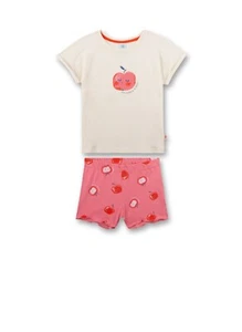 Shorty, Stretto Pigiama Mela, Bianco - Rosa V.V.Sanetta gr.128-140 Bio Albero - Picture 1 of 1