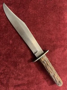 Vintage Simmons Hardware Co. KEEN KUTTER Bowie Knife Stag Frontier Knife - Picture 1 of 11