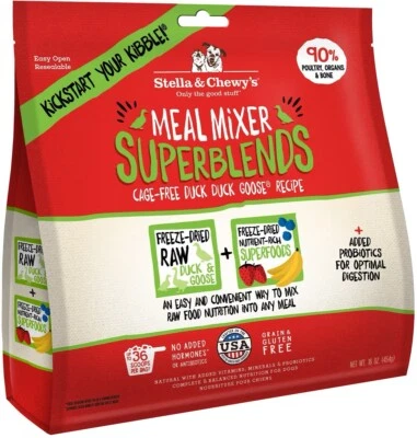16oz Stella & Chewy'S Freeze Dried Raw “Super Blends” Duck Duck Goose Meal Mixer - Image 1 of 4
