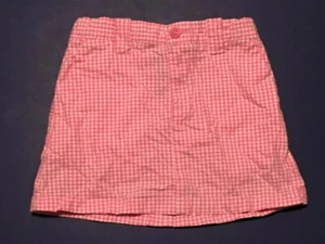 GAP Girls' Pink Gingham STRETCH Mini Skirt ~ Sz 5 - Picture 1 of 2