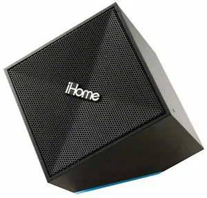 IHOME PORTABLE RECHARGEABLE BLUETOOTH SPEAKER WITH SPEAKERPHONE IDM11B BLACK NEW - Picture 1 of 1