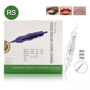 10 piezas cartucho de agujas BMX 3/5/7 RS agujas de maquillaje permanente para labio de cejas - Imagen 1 de 5
