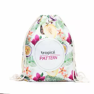 Borsa da ginnastica borsa da palestra tropicale estate frutta borsa sportiva hipster zaino borsa colorata - Foto 1 di 2