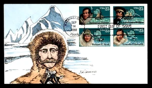 2389A 25c Stamp (1988) THE ANTARCTIC EXPLORERS FDC - FRANS M. GEERLINGS - Picture 1 of 2