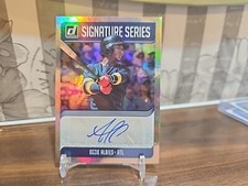 2018 Donruss Signature Series Ozzie Albies Auto #SS-OA Atlanta Braves Rookie
