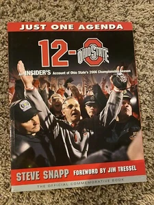 Just One Agenda 12-0 Ohio State Buckeyes Gedenkbuch - Bild 1 von 4