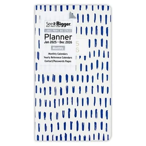 See It Bigger PlanAhead 2 Year 2025 2026 Monthly Pocket Planner Plus Free Gifts - Picture 1 of 11