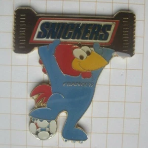 FOOTIX MASCOT / SNICKERS / FUSSBALL WM FRANCE 98 ........... Süßwaren Pin (276g) - Picture 1 of 1