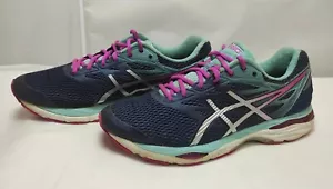 Asics Gel Cumulus 18 FluidRide T6C8N Blue Womens Running Sneaker Shoes Size 11.5 - Picture 1 of 18