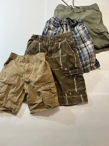 Lot Of 4 Multicolor Geendog Place Boy's Casual Cargo Pockets Summer Shorts Sz. 5 - Picture 1 of 14