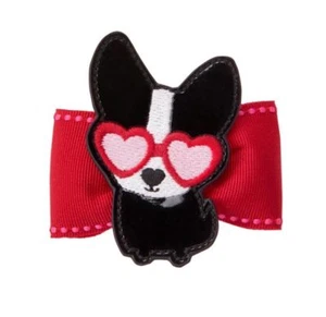 Gymboree Accogliente San Valentino Barrette Clip a scatto Nuova con etichette Animale Cane Amore Occhiali Cuore Fiocco - Foto 1 di 5