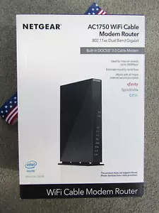 netgear ac1750 wifi cable modem router c6300 - Picture 1 of 5
