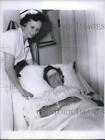 1962 Press Photo Crossing Guard Florence Walicek Attended By Nurse At Hospital