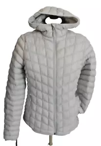 Marmot, S-36, federleichte Kapuzen-Step-Jacke, 3M Thinsulate, helles Grau, TOP! - Bild 1 von 16