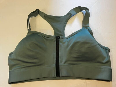 Sujetador deportivo Victoria's Secret rosa activo último alto impacto verde cremallera mediana Foto 1 de 4