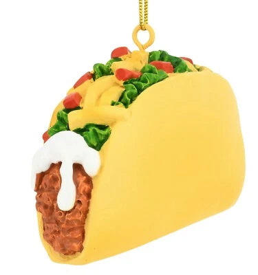 Tree Buddees Taco Mexican Food Resin Fun Christmas Ornament Tacos Ornaments