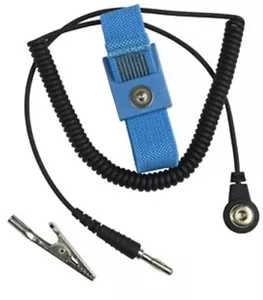 SCS ECWS61M-1 - la misma correa para la muñeca (3M), AJUSTABLE, TELA, AZUL, CORDÓN DE 6' - Imagen 1 de 4