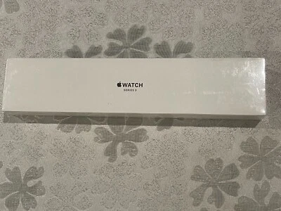 NEW Apple Watch S3 Series 3 GPS 42mm Silver Aluminum Case White Sport Band - Image 1 of 2