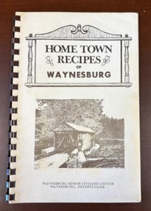 CB VINTAGE 1983 WAYNESBURG Pennsylvania PA Local Family Recipes COOKBOOK - Picture 1 of 4
