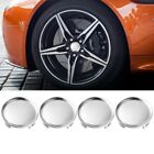 Durable and Stylish 75mm Car Wheel Center Cap Hubcap Chrome Silver Pack of 4