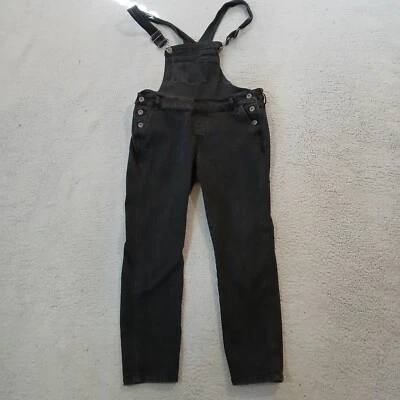 Mono con tirantes Torrid para mujer 10 negro denim elástico recortado informal damas Foto 1 de 4