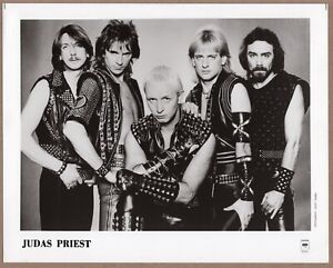 Judas Priest Press Photo 8x10 Vintage Rock Band Publicity Music Promotion #4