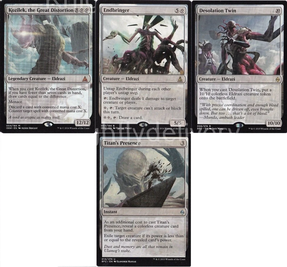 Colorless Eldrazi Complete Deck - Endbringer - Kozilek - 60 Cards  MTG  - NM - Image 1 of 1