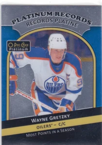 17/18 PLATINUM..WAYNE GRETZKY..PLATINUM RECORDS...# PR-3..OILERS..COMBINED SHIP - Picture 1 of 1