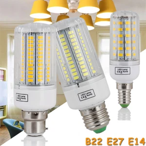 25W-150W LED Corn Light Bulb B22 E14 E27 Screw Base Ultra Bright White Lamp 230V - Picture 1 of 20