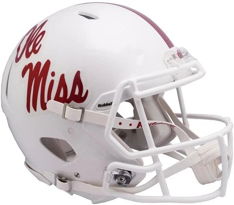 Ole Miss Rebels Revolution Alternate White Full-Size Authentic Football Helmet Cover