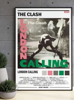 The Clash London Calling Album Poster - For Home Decor  11x17 12x18 20x30 24x36" - Image 1 of 4