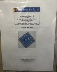 Scandinavian Stitches Reindeer Square Cross Stitch Kit - Picture 1 of 5