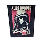 Large Alice Cooper I'm Watching You Woven Sew On Battle Jacket Back Patch
