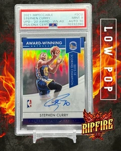2021 Impeccable Stephen Curry Award Winning Auto Scoring Champion PSA 9 LOW POP - Bild 1 von 4