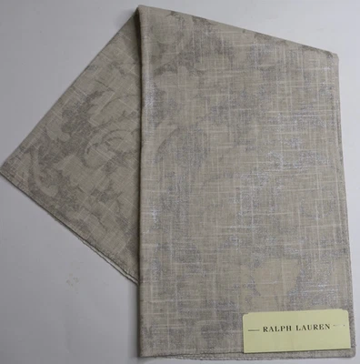 Ralph Lauren Fabric Remnant 26"x26" "Alethea Damask" Color: Sterling - Image 1 of 4