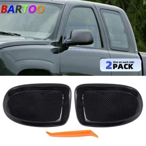 100% Carbon Fiber Side Mirror Cover Cap for Chevy Silverado 99-06/for Sierra - Picture 1 of 12